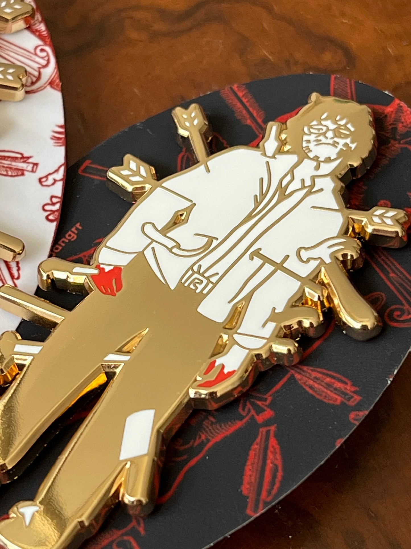 Hannibal wound man enamel pins
