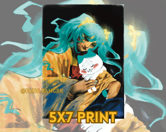 mother miku hachiware art print 5x7