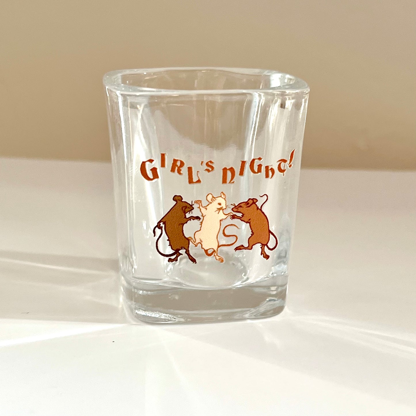 girls night! shot glass