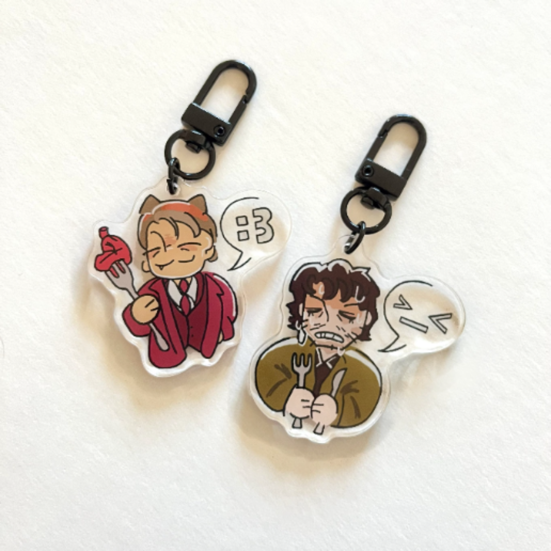 Hannibal + Will mini charms