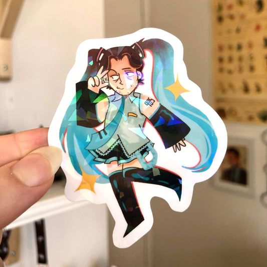 Jerma Jermiku holo vinyl 3" sticker