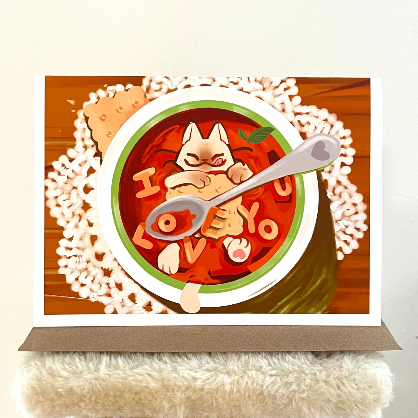 Alphabet soup card