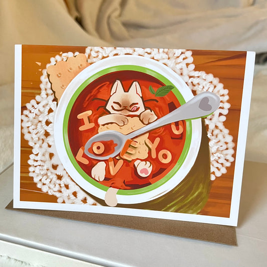 Alphabet soup card