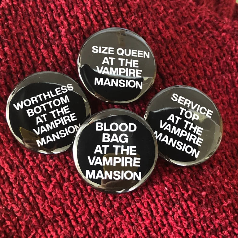 NSFW vamp mansion 1.5" buttons