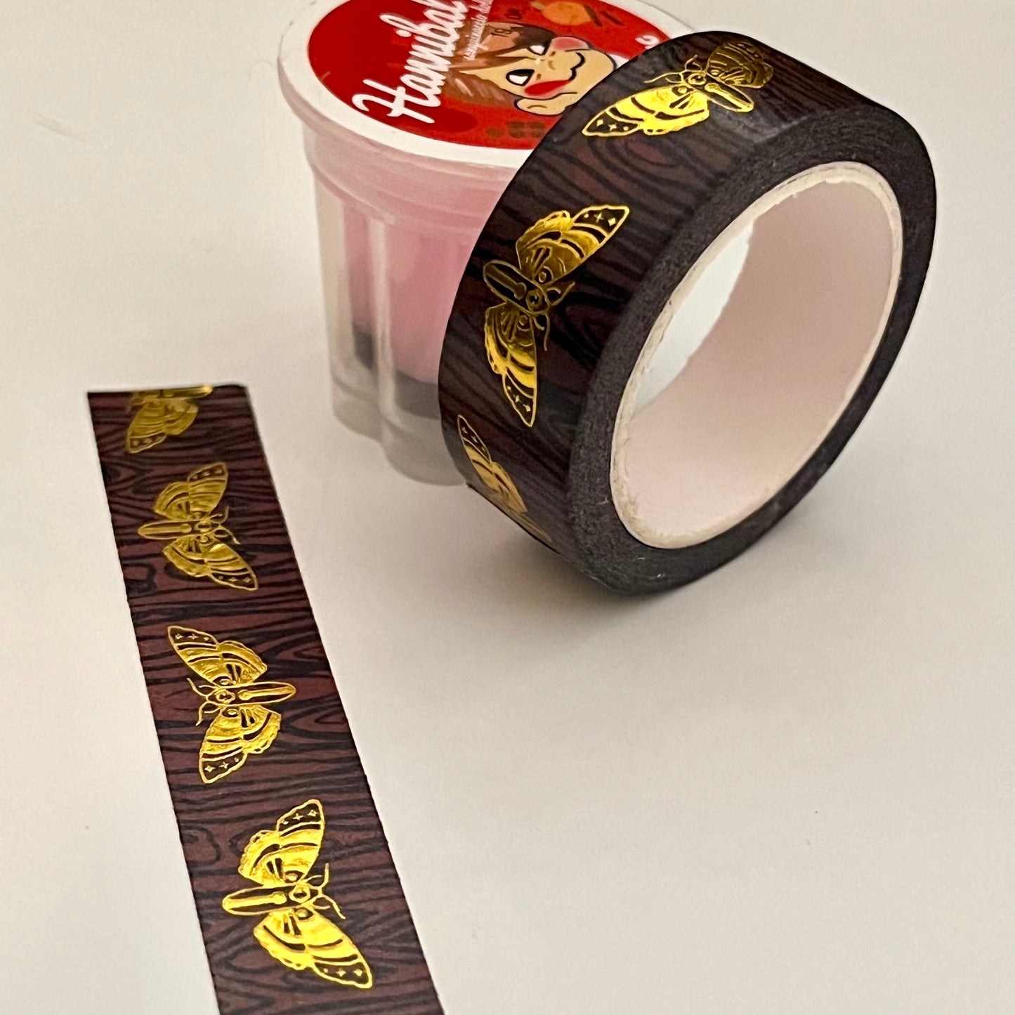 death’s head moth gold foil washi tape | hannibal