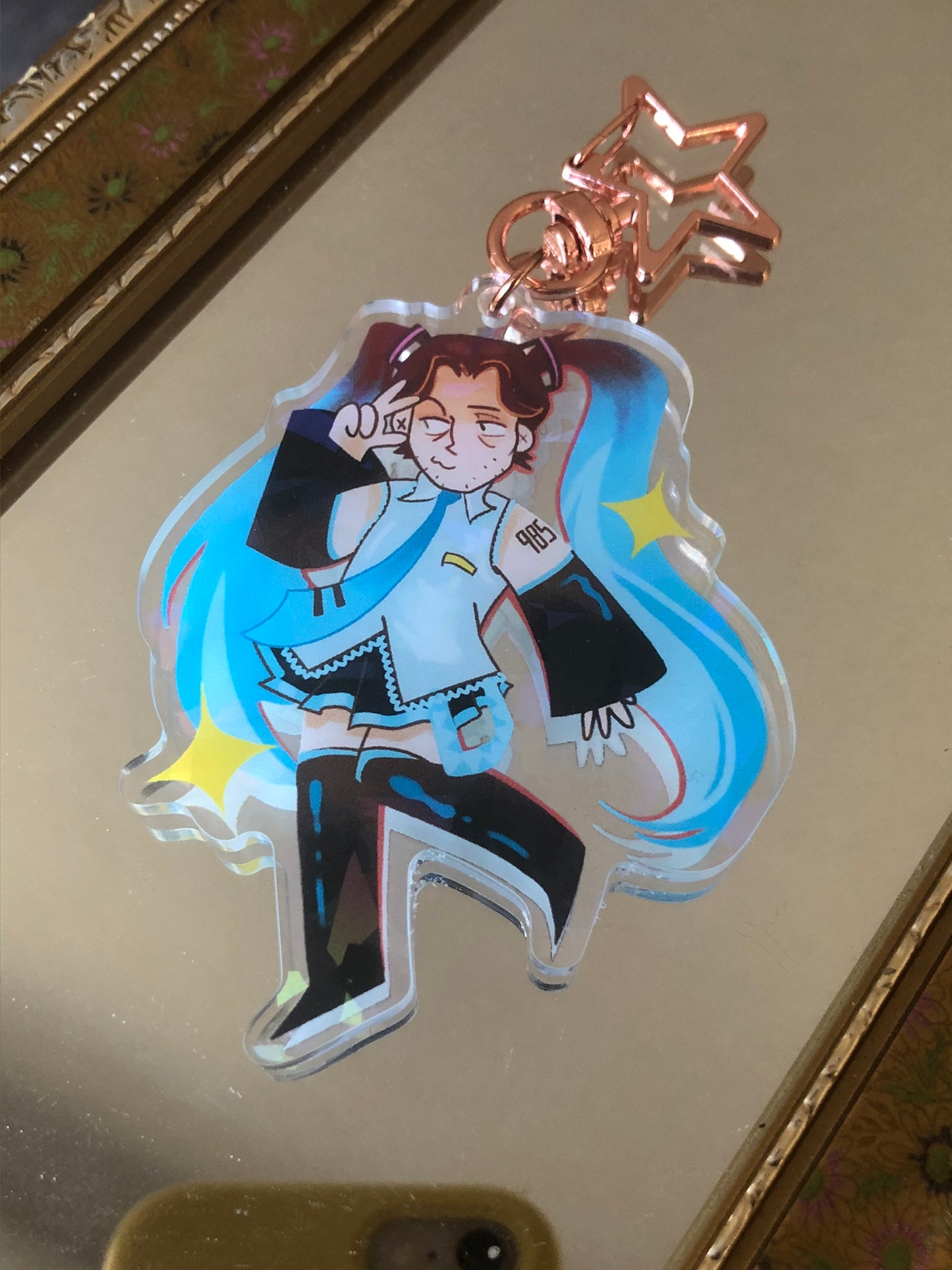 Jerma Jermiku holographic keychain