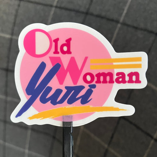 old woman yuri stickers