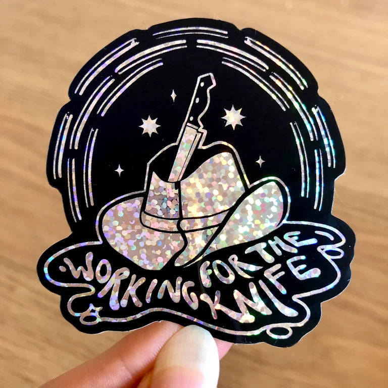 W4TK glitter 3" stickers