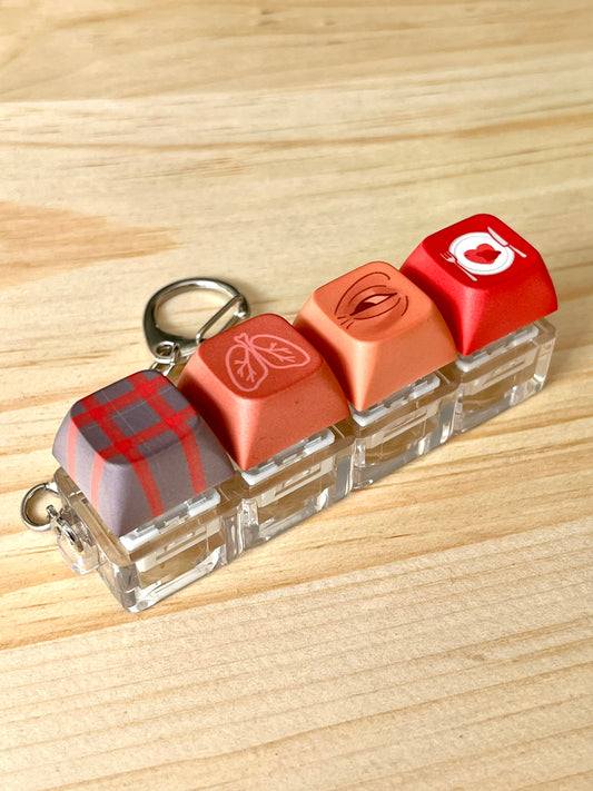 Hannibal clicker 4 keycap keychains | stim fidget