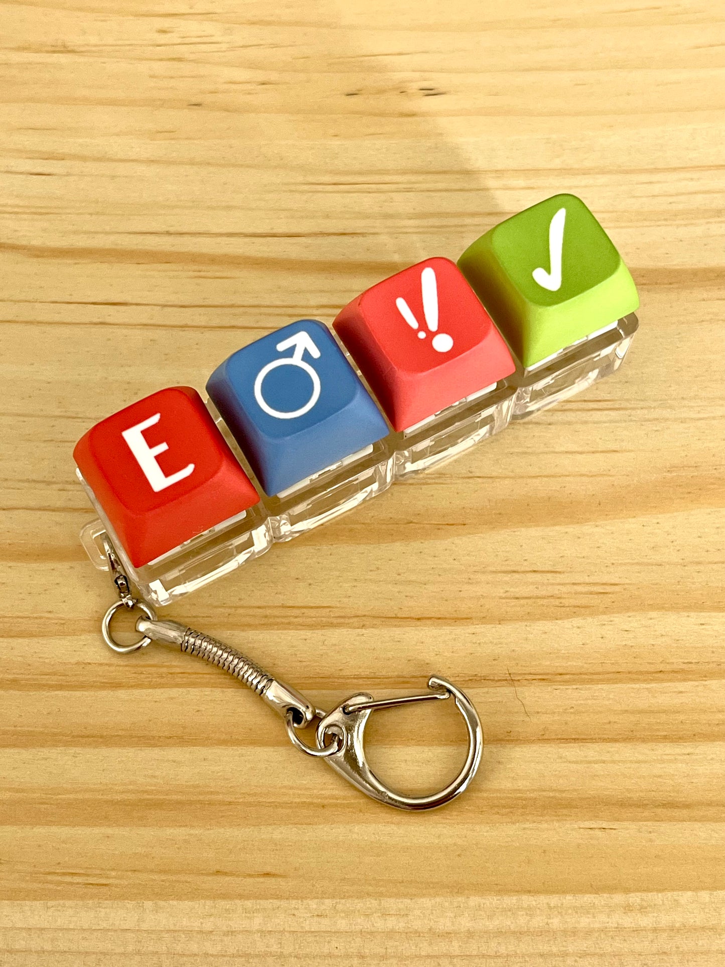ao3 clicker 4 keycap keychain | stim fidget