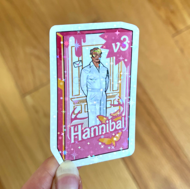 Hannibal + Will doll holo stickers