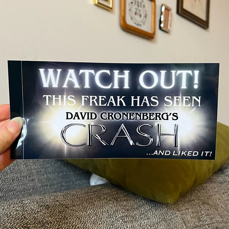 CRASH! bumper sticker