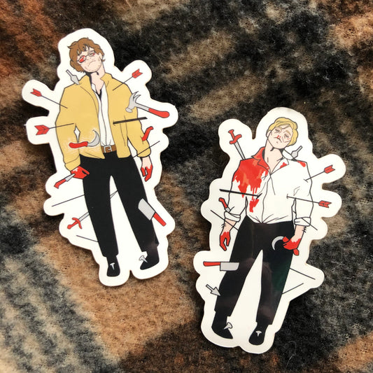 Hannibal Wound Man Stickers