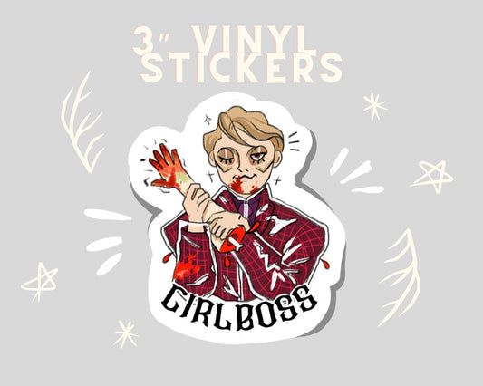 Hannibal girlboss vinyl sticker