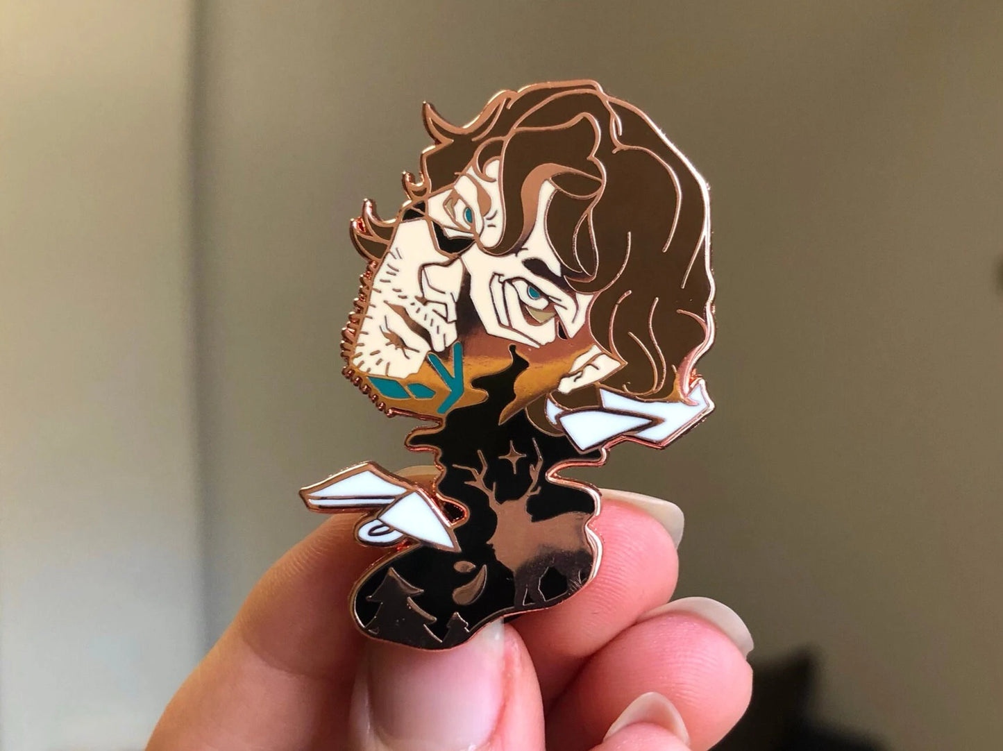 Will Graham 'shattered teacup' Enamel Pin