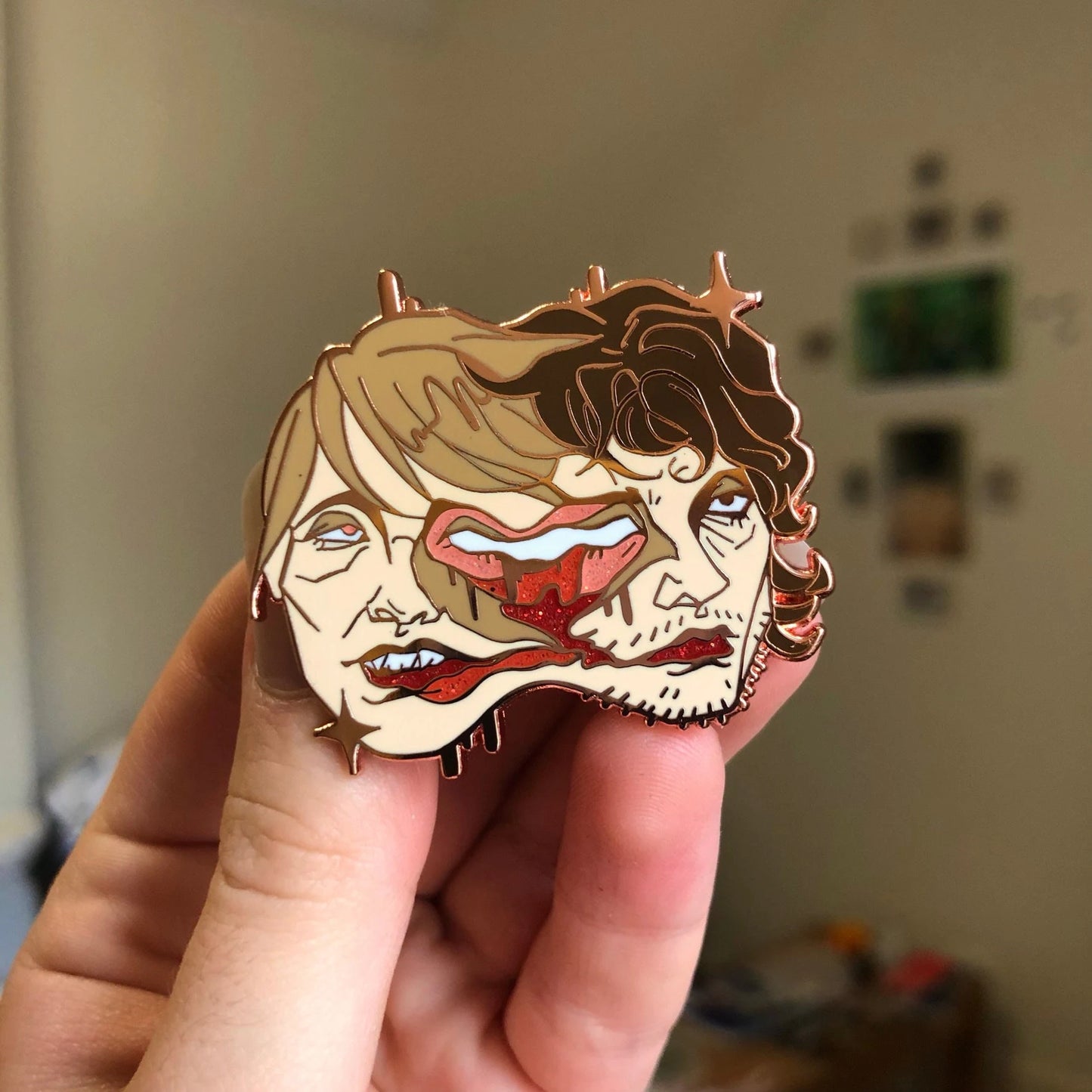 Hannibal 'blurring' Hard Enamel Pins