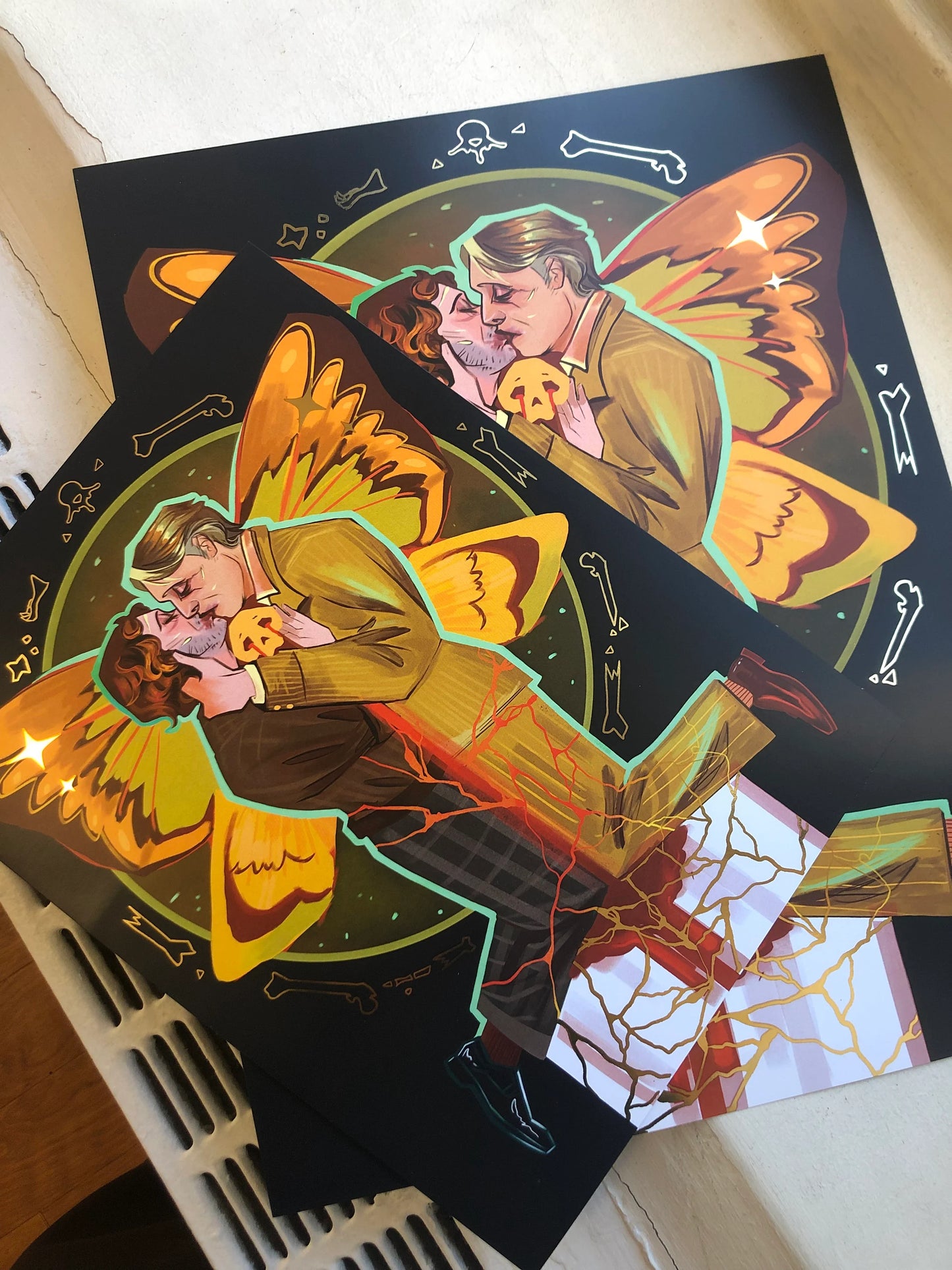 Hannigram Gold Foil Art Print