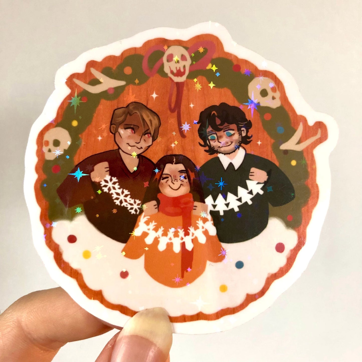 Hannibal Holiday Holo Stickers