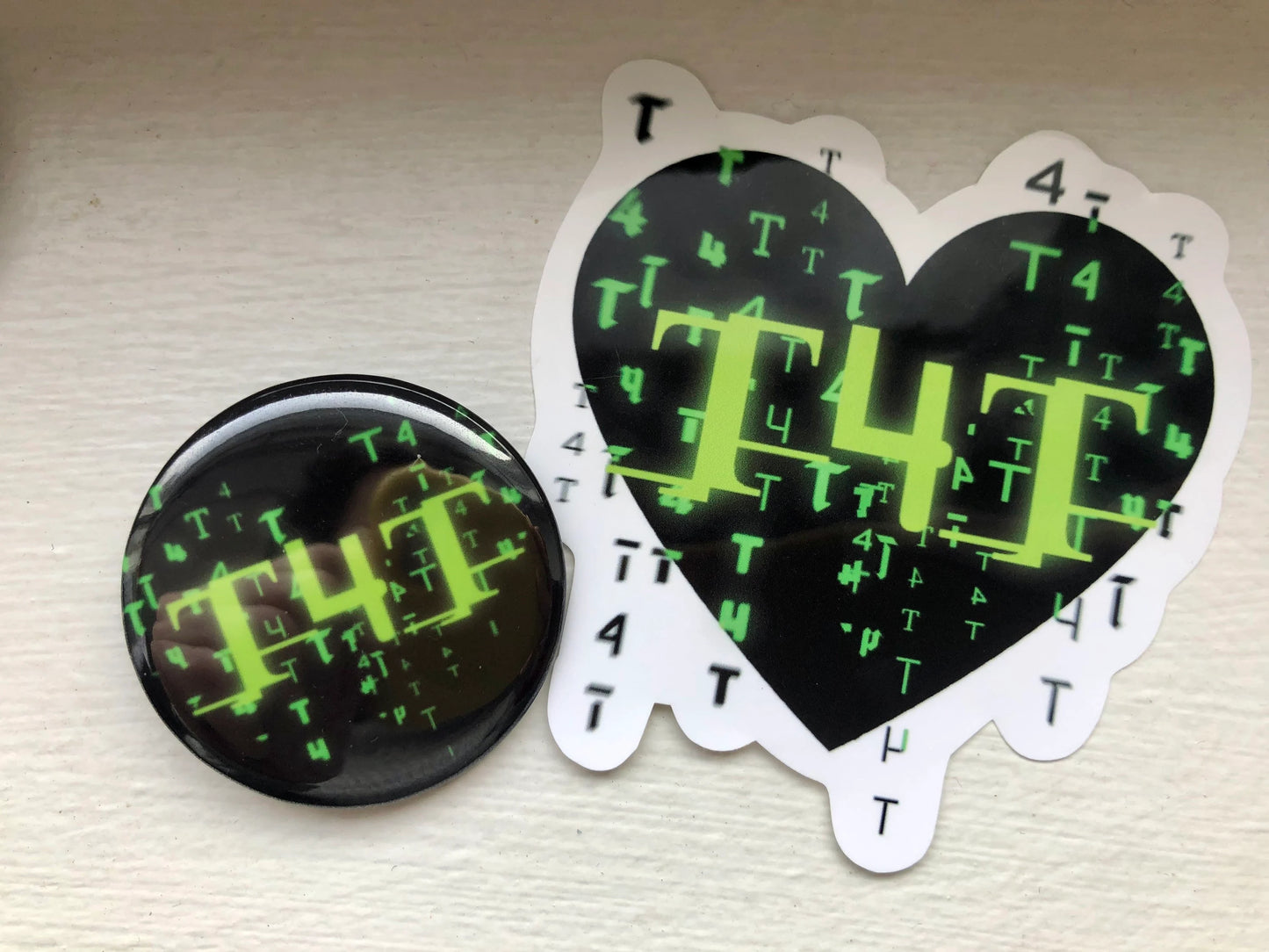 T4T 1.5” pinback button