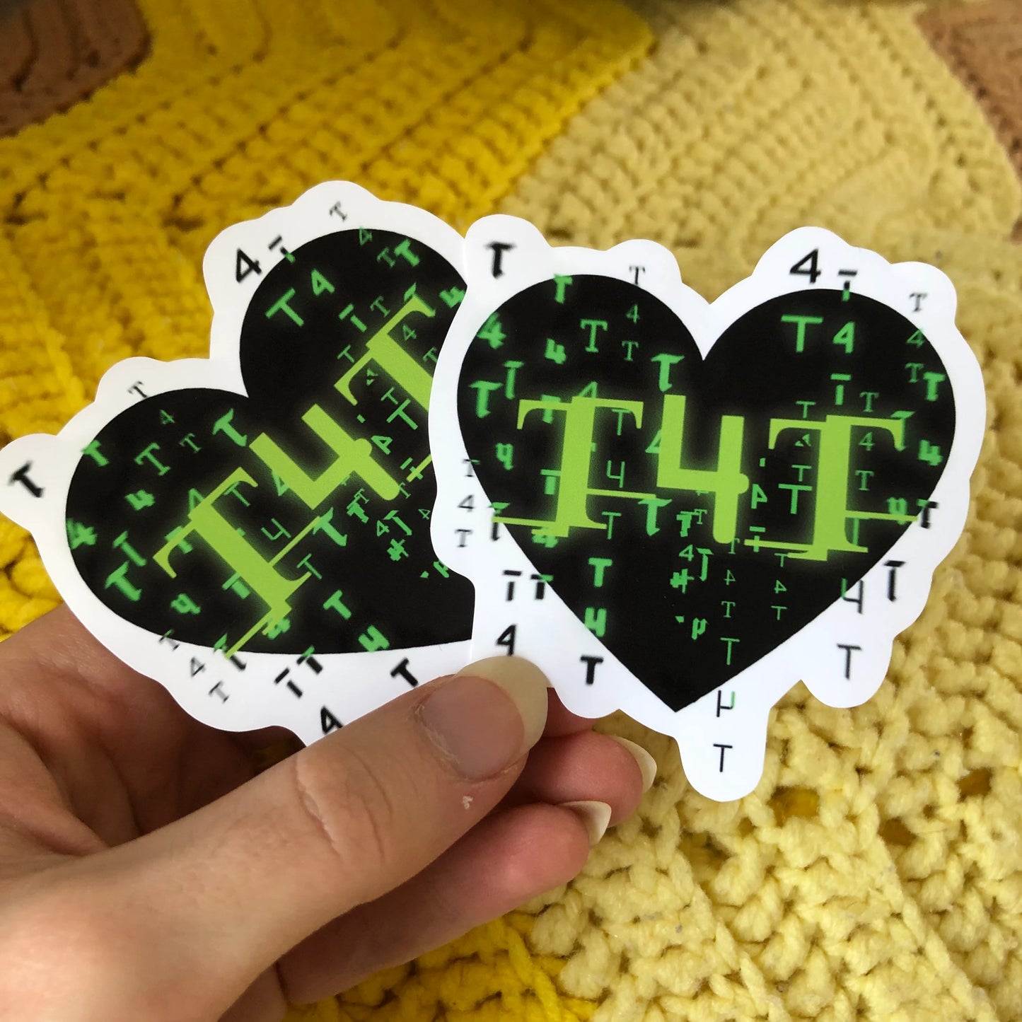 T4T heart 3” vinyl sticker