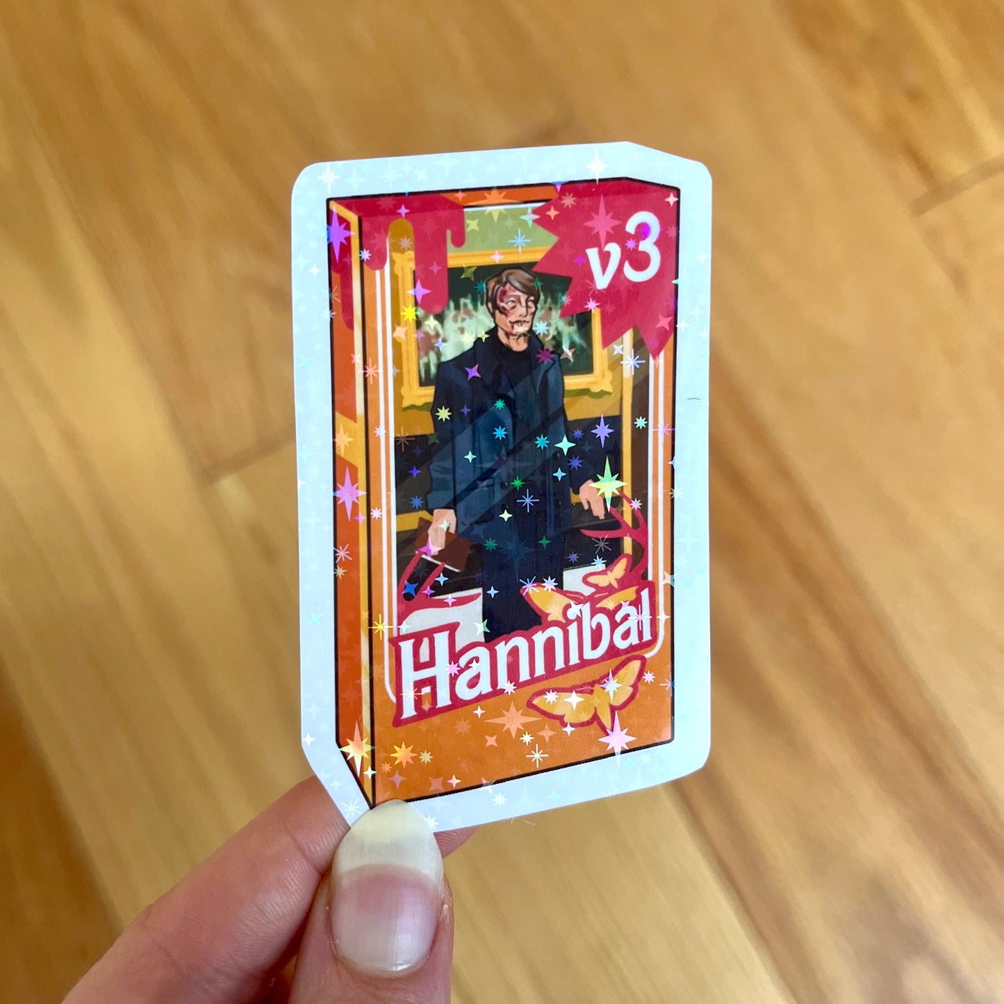 Hannibal + Will doll holo stickers