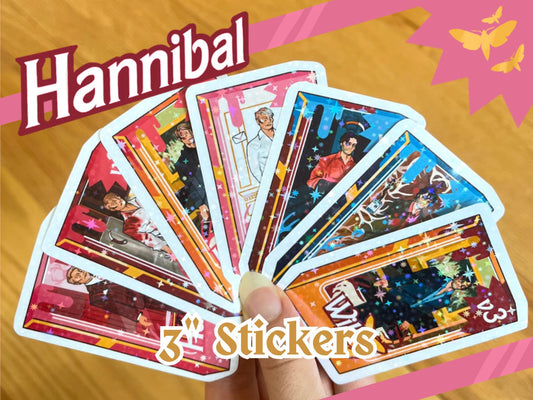 Hannibal + Will doll holo stickers