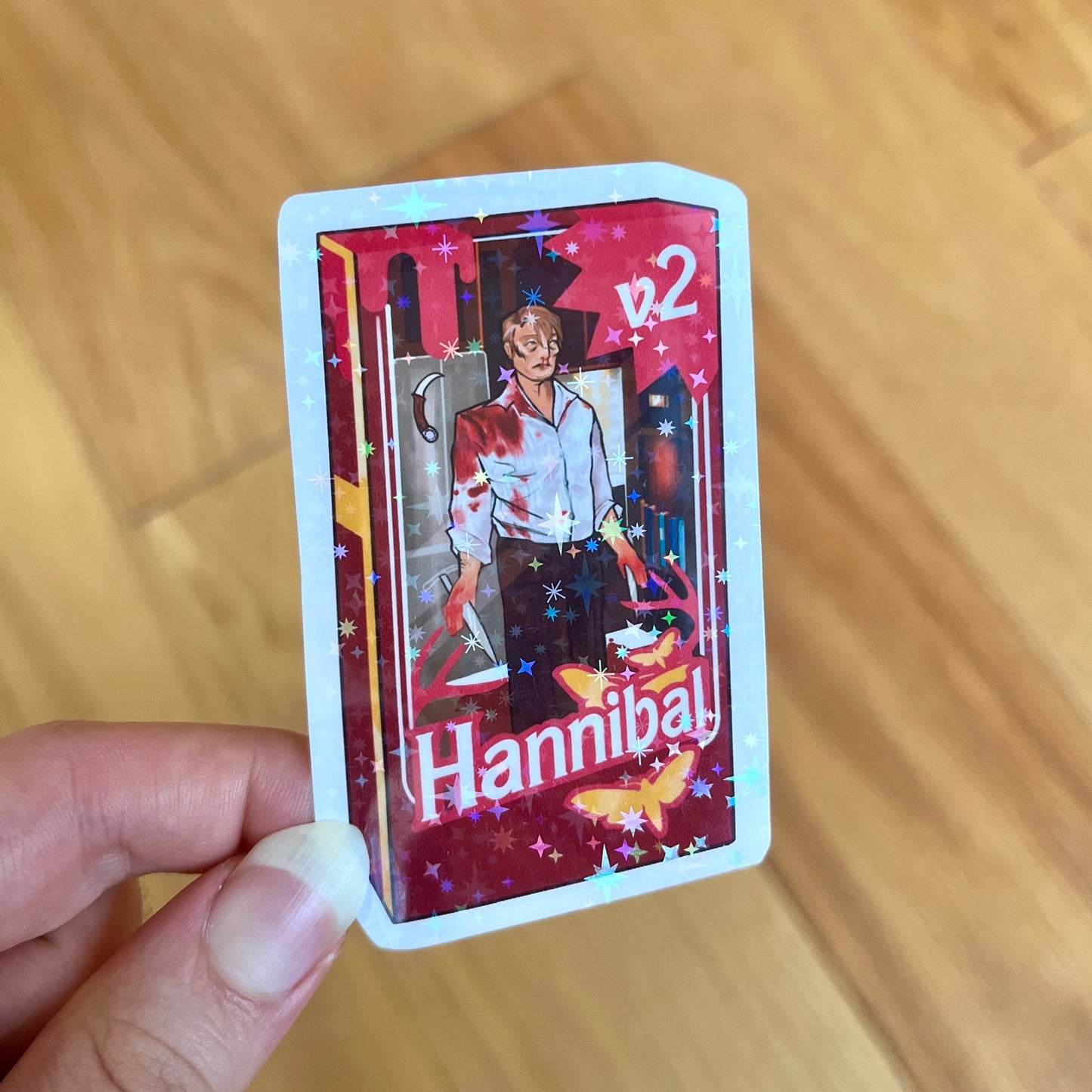 Hannibal + Will doll holo stickers