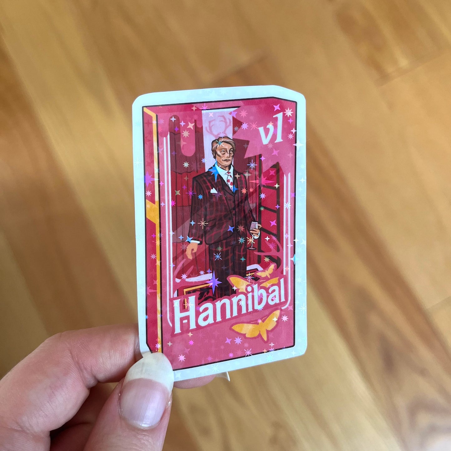 Hannibal + Will doll holo stickers