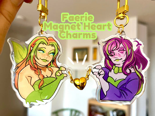 Neo Faeries magnetic clasp keychains