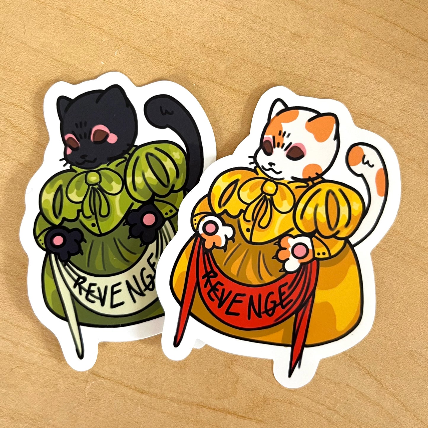 REVENGE! kitty stickers