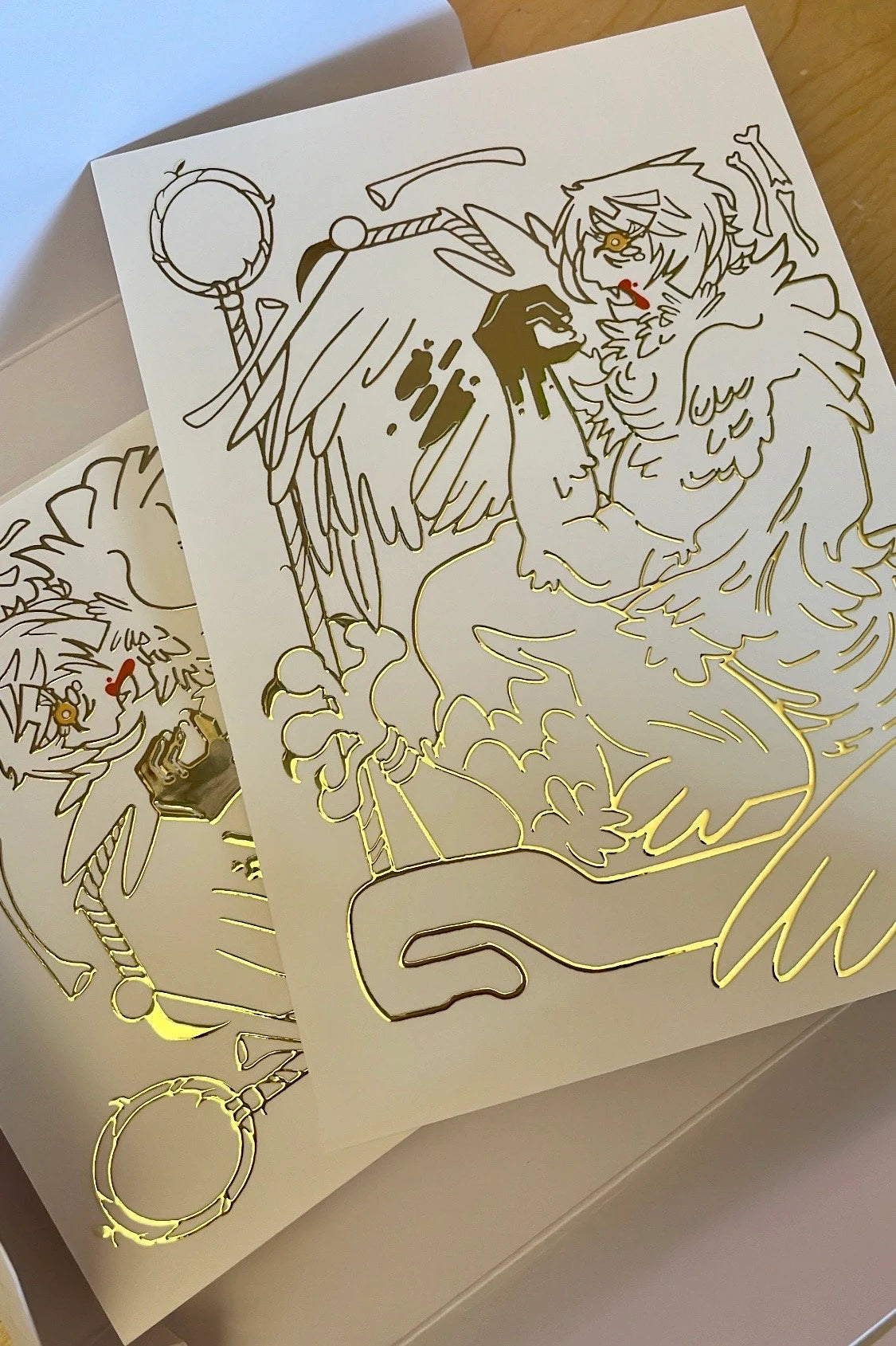 Chimera Falin | raised gold foil 5x7 print