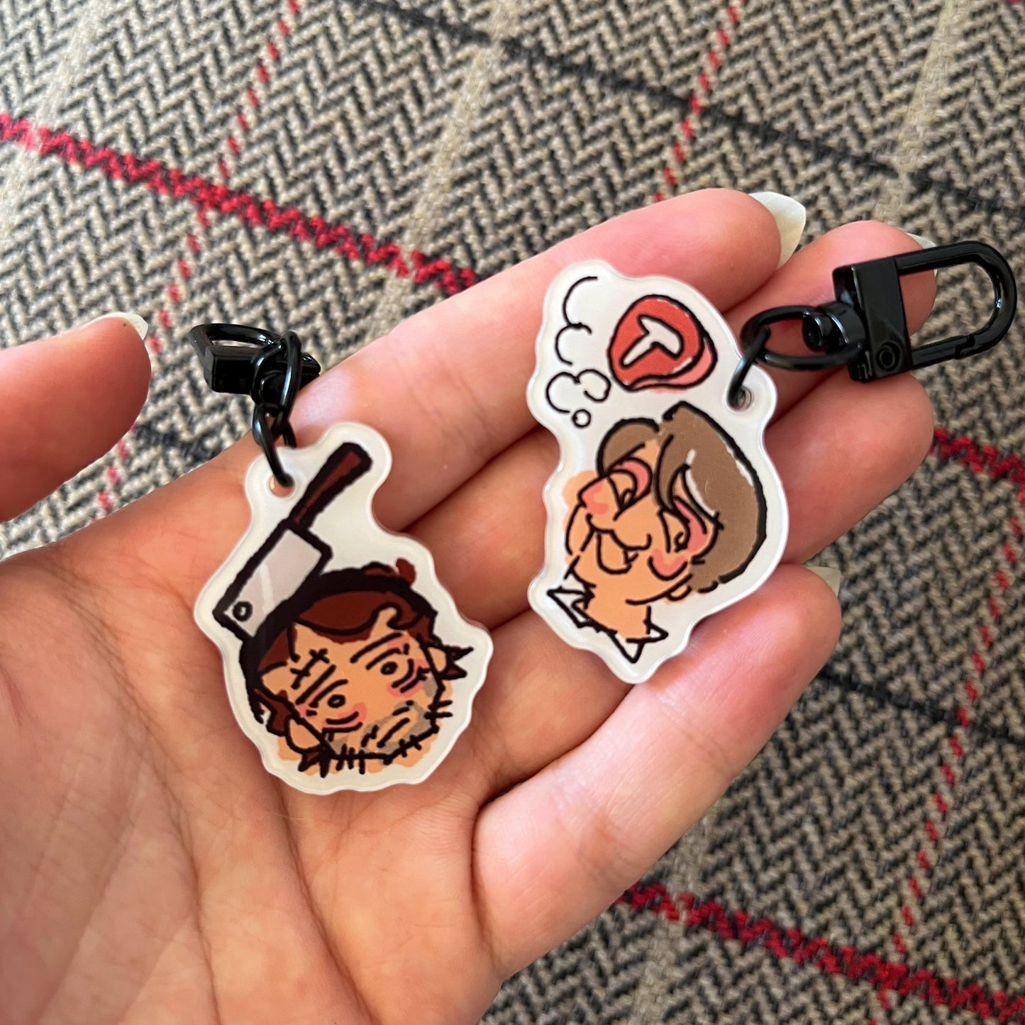 mini hannibal doodle charms