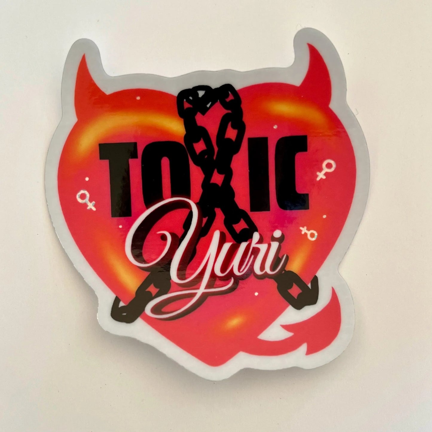 toxic yuri 3" sticker