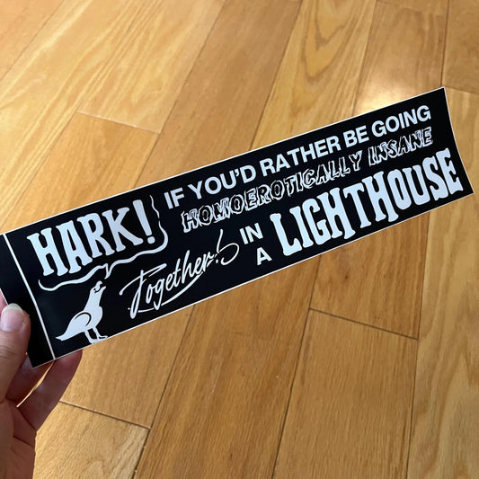 lighthouse bumper sticker