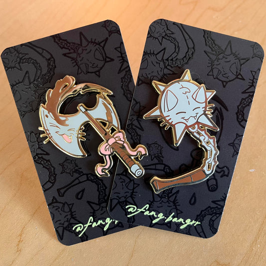 cute weapons hard enamel pins